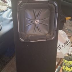 Kicker Solar Barric 10 Inch Sub In A Ported Box Asking $300 Obo