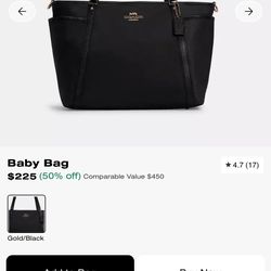 New Coach Diaper Bag 