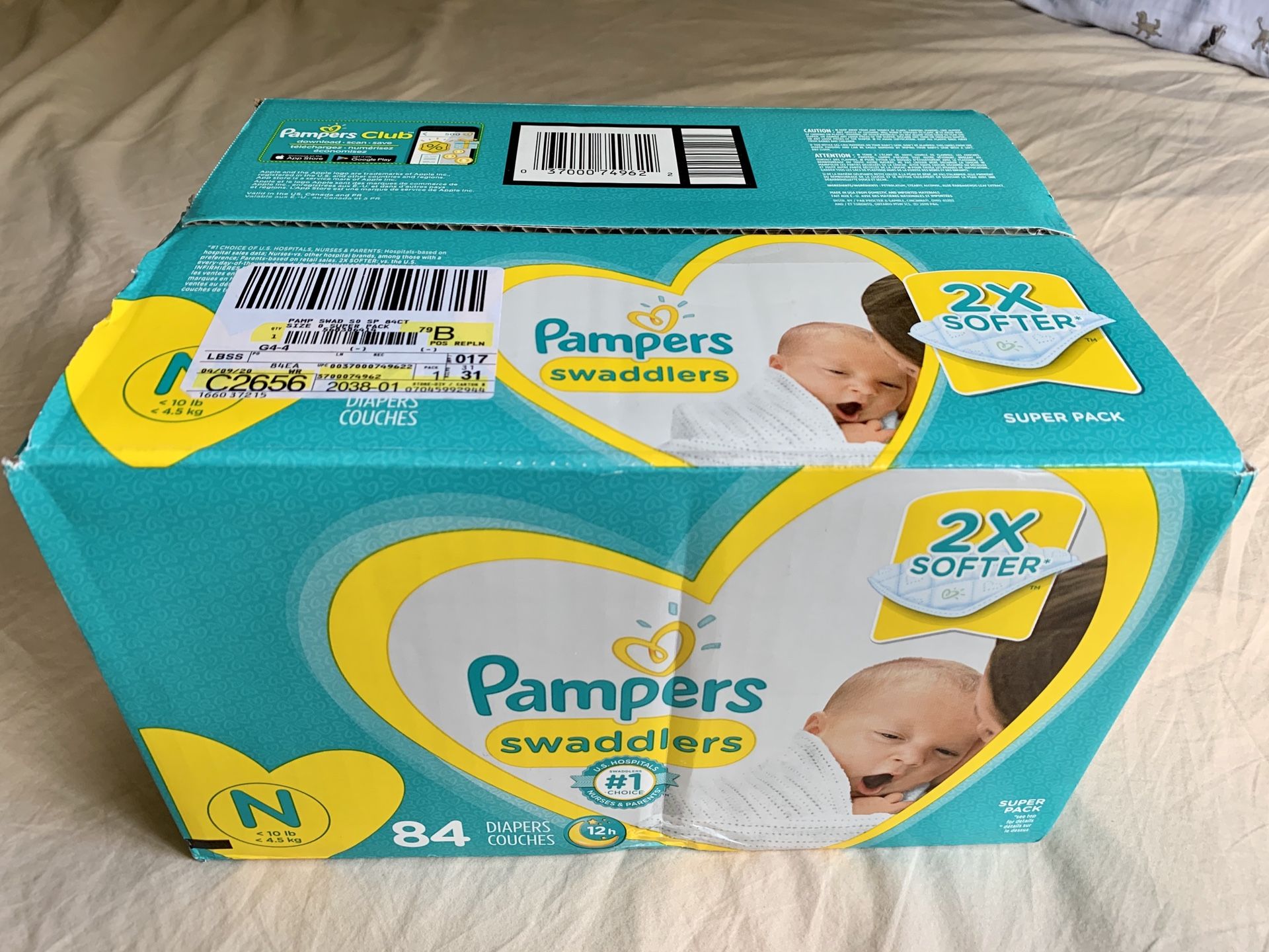 Newborn Diaper Box Brand New