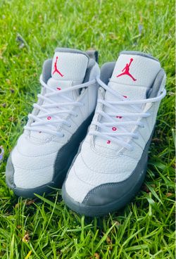 Jordan 12 White Dark Grey GS