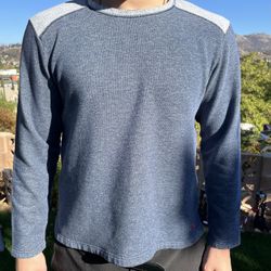 Tommy Bahama Mens Sweatshirt XL Fleece Lightweight Crewneck Blue Gray Great Cond