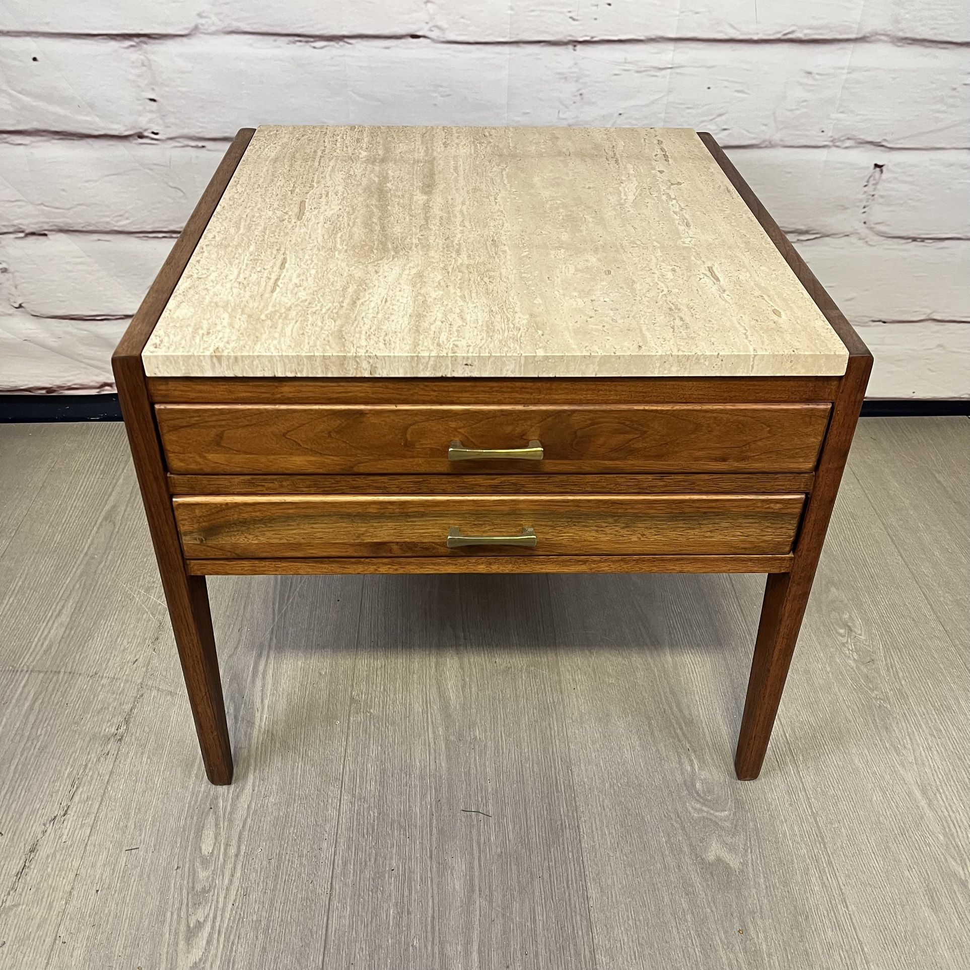MCM Travertine Side Table