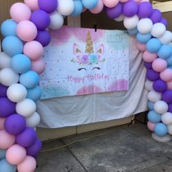 Unicorn Balloon Arch 