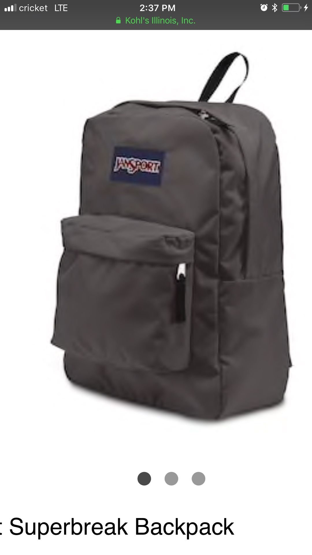 Jansport backpack