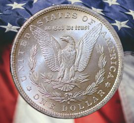 1895-S/S Morgan Dollar Two Face Double Heads Silver Plated Error Novelty Coin - Uncirculated