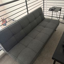 UPHOLSTERED FUTON COUCH