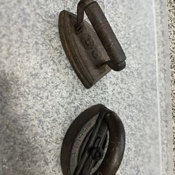Two antique irons