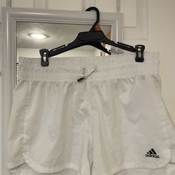 Adidas White Running Shorts