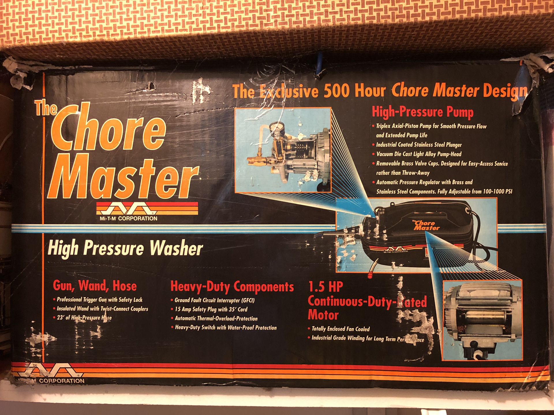 High pressure washer-the chore master