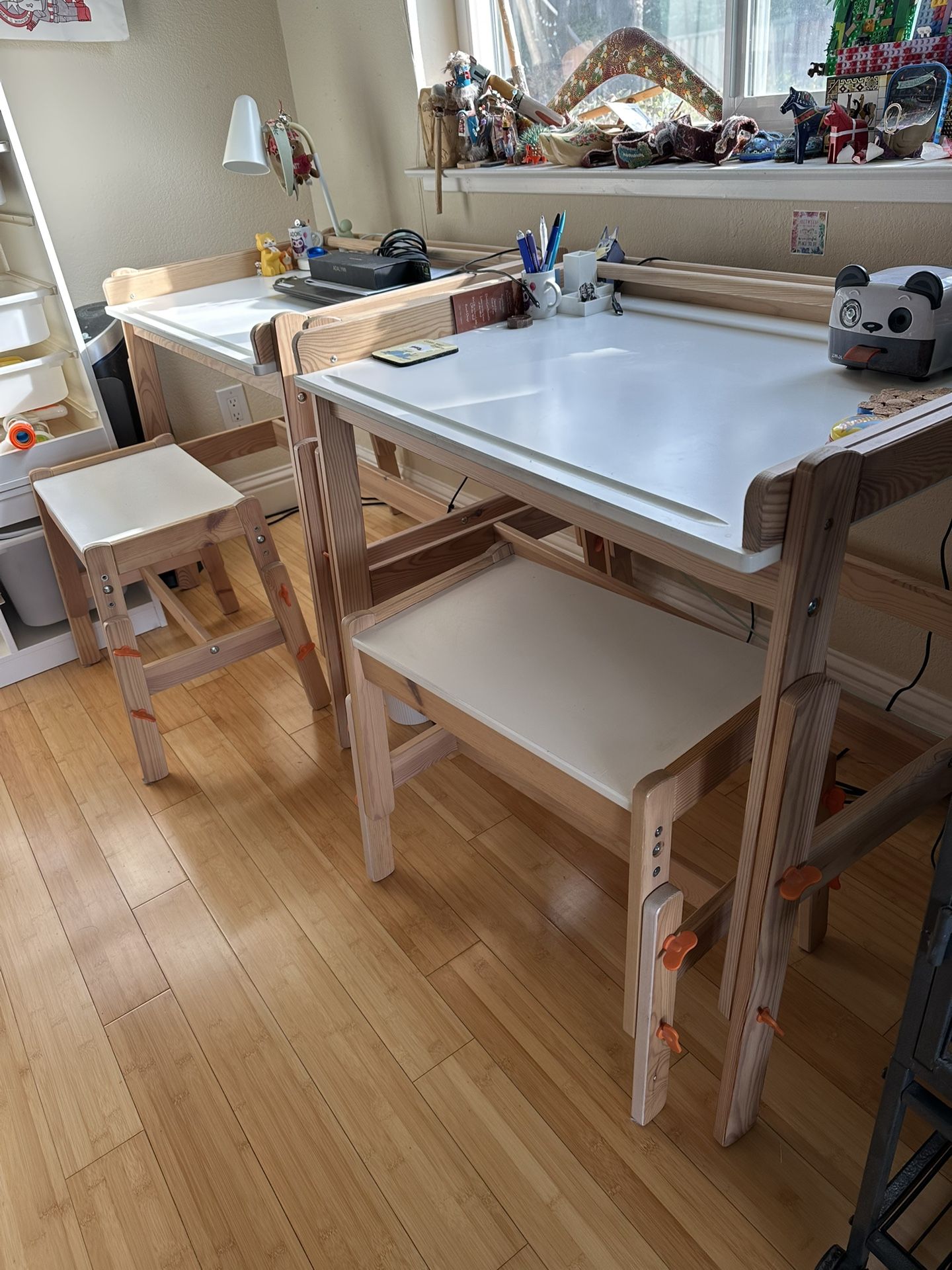 Adjustable Desk And Bench