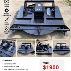 72” Skid Steer Brush Cutter – Standard Flow