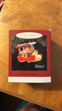 Vintage 1994 Hallmark Keepsake The Flintstones Fred & Barney