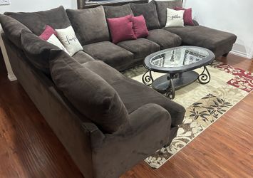 Liberty Armless Sectional Sofa Groovy Chocolate