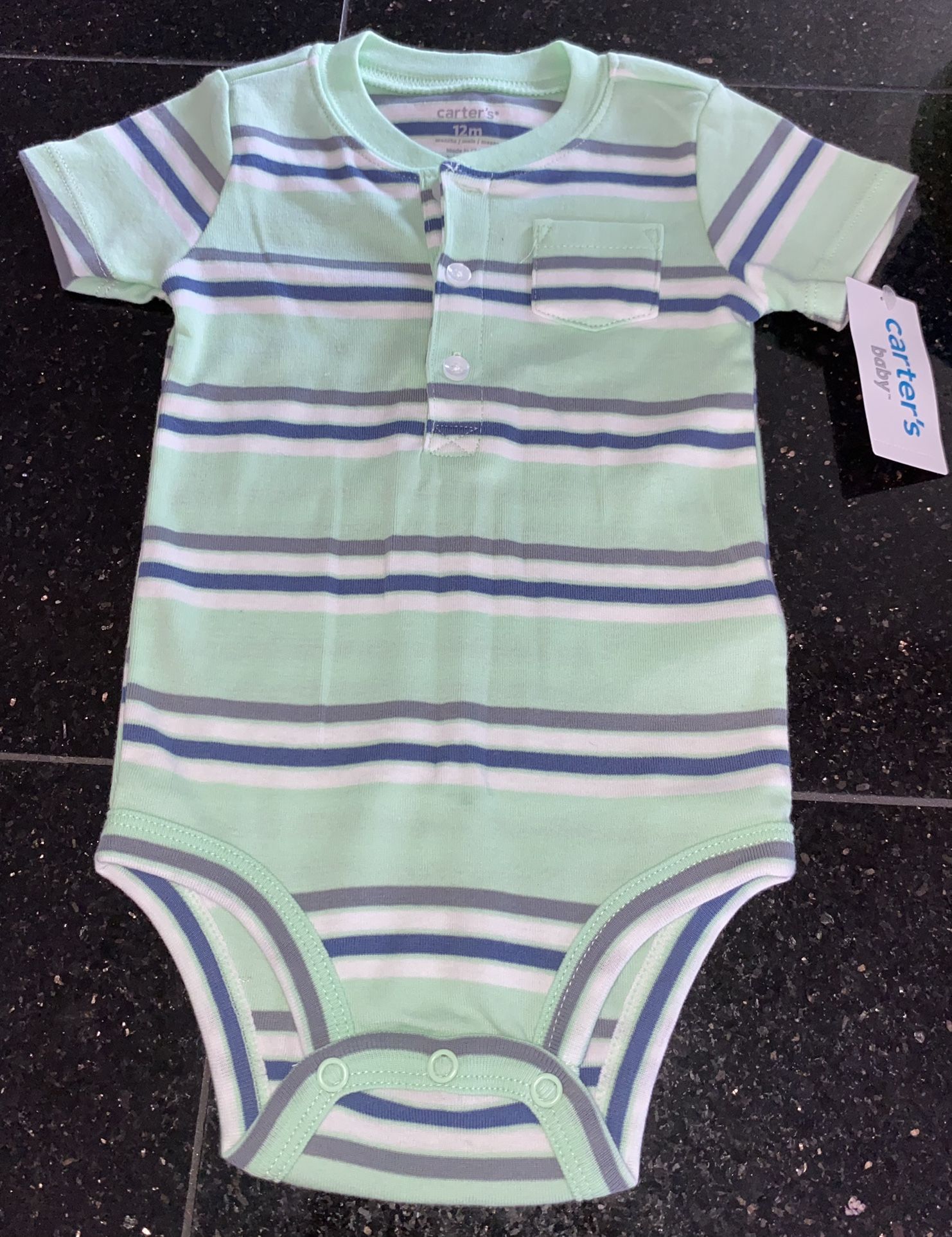 Green Henley Bodysuit