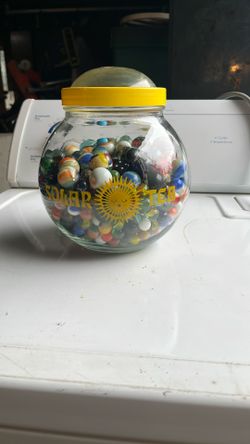  Vintage Marbles, Assorted Sizes And Colors