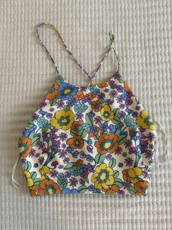 Crop Top Floral 
