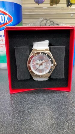 TechnoMarine Watch with White Rubber Strap