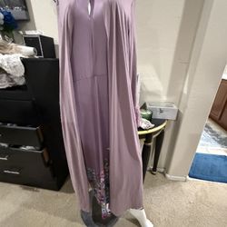 Abaya With Address, Two Pieces,