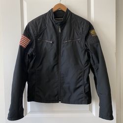 Ralph Lauren denim &Supply Biker Jacket Black Sz m