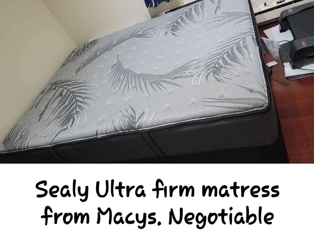 Sealy Ultra Firm Matress Queen NEGOTIABLE 