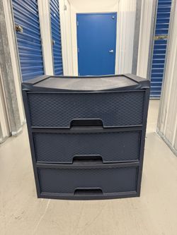 3 Drawer Dresser Storage Plastic Organizer
