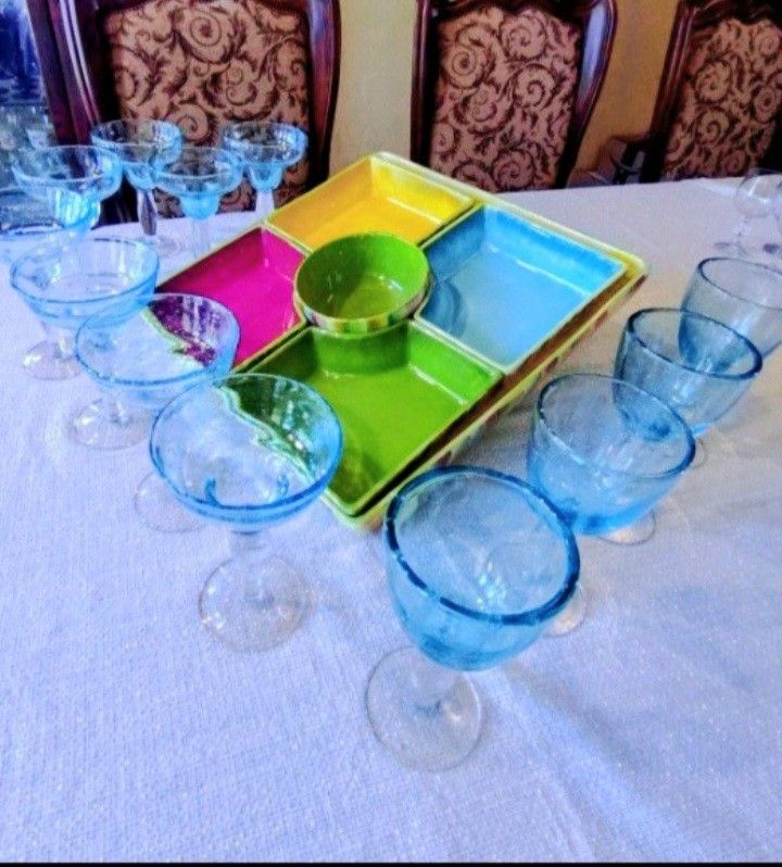 Platter & Glassware Set of 12