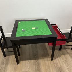 Reversible Kids Table Too With Lego Plate