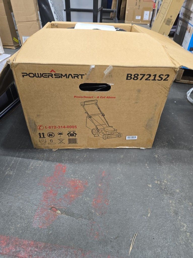 PowerSmart 21" Gas Self-Propelled 140cc B&S Engine Lawn Mower B8721S2
Red and Black -