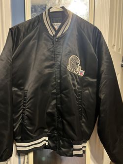 Vintage Raiders Jacket ( Black )  Kids Large