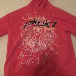 Pink Spider Hoodie Size L