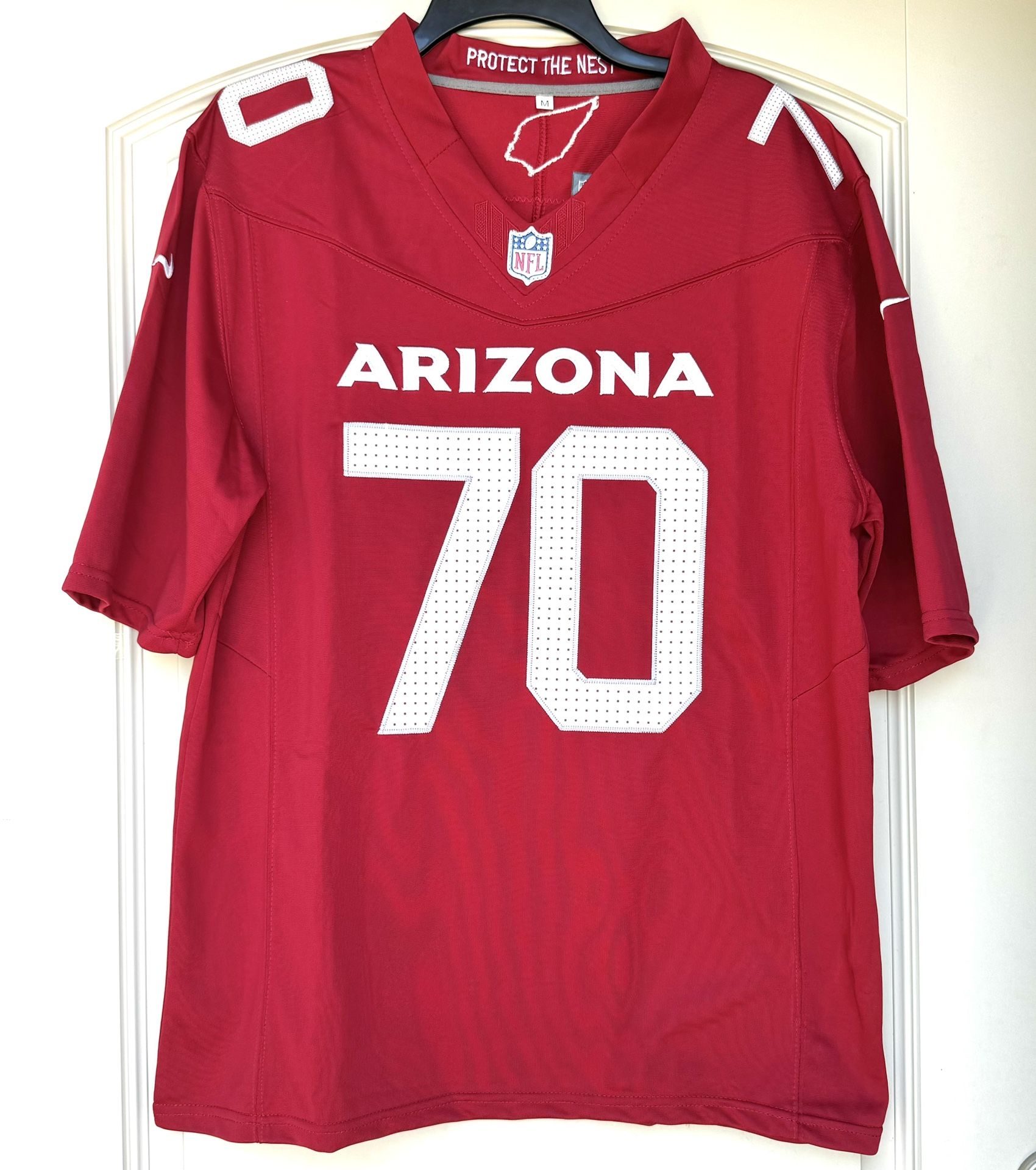 SIZE M - CARDINALS #70 PARIS JOHNSON JR JERSEY