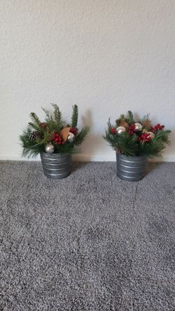 Two Christmas decorations