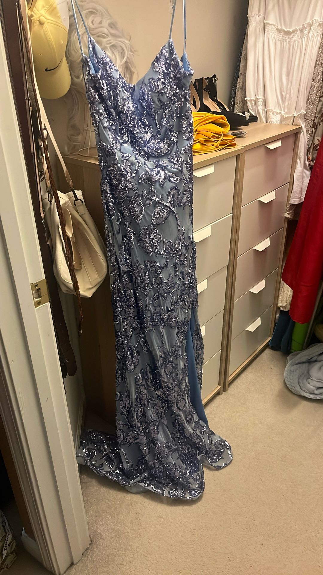 Blue Sequin Prom/formal Dress
