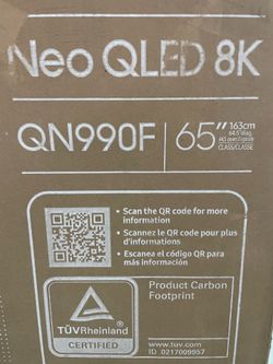 Samsung - 65” Class QN990F Series Neo QLED 8K Mini LED SamsungVision AI Smart Tizen TV