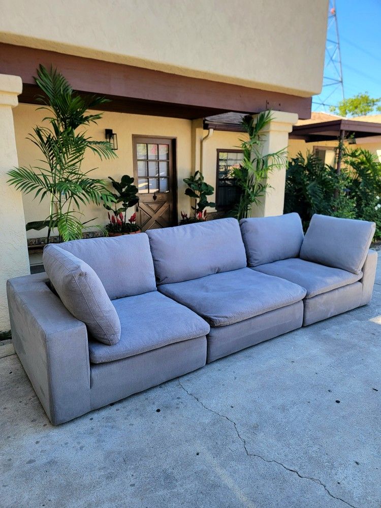 Luxury Modular Cloud Sofa – 3 Piece Sectional