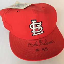 Bob Gibson Signed Autographed Hat STL - Great Condition 