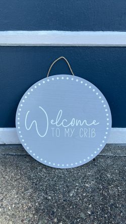 Wooden Crib Sign