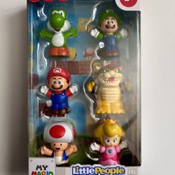 Fisher Price Little People Super Mario Mini Figures 