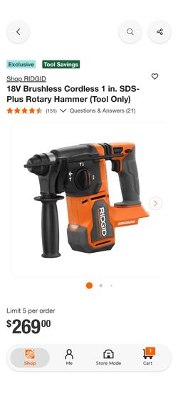 Ridgid rotary hammer