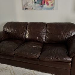 Leather Lazy Boy Sofa 