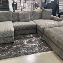 FAVORİTE PRODUCT 🎀$10 PAYMENT 👌 LİNDYN FOG 3 PİECE SECTİONAL SOFA