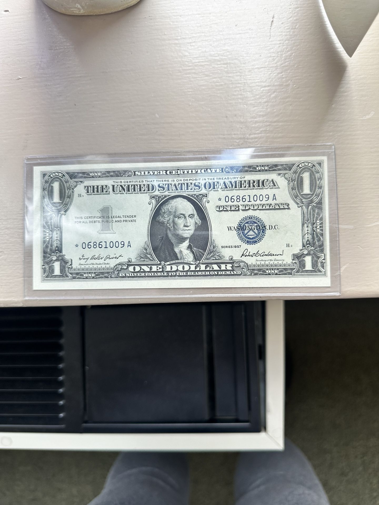 1957 1 Dollar Silver Certificate Star Note - Choice Uncirculated Gem BU
