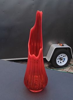 Mid Century Vintage Swung Glass Vases