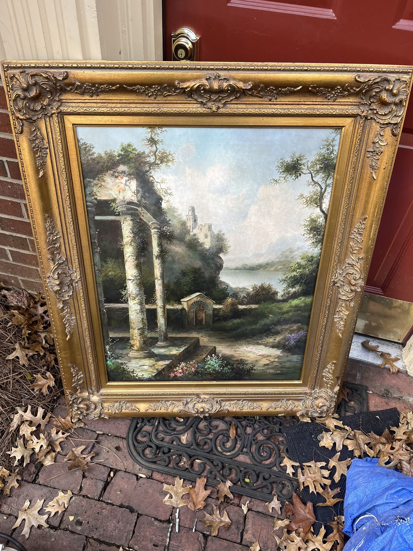 Hand Painted With Custom Frame