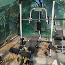 Smith Machine Two Benches All The Weights