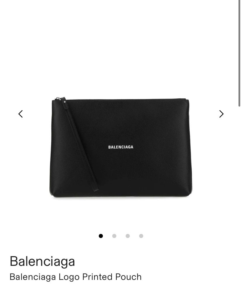 UNISEX Balenciaga Pouch With Wrist Strap Wristlet - Brand New Genuine Balenciaga