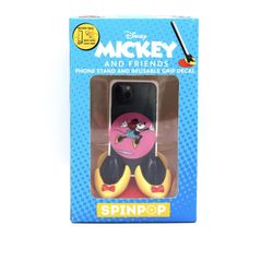 Disney Minnie Mouse, SpinPop Phone Stand and Decal Sticker Combo, Disney Minnie Mouse