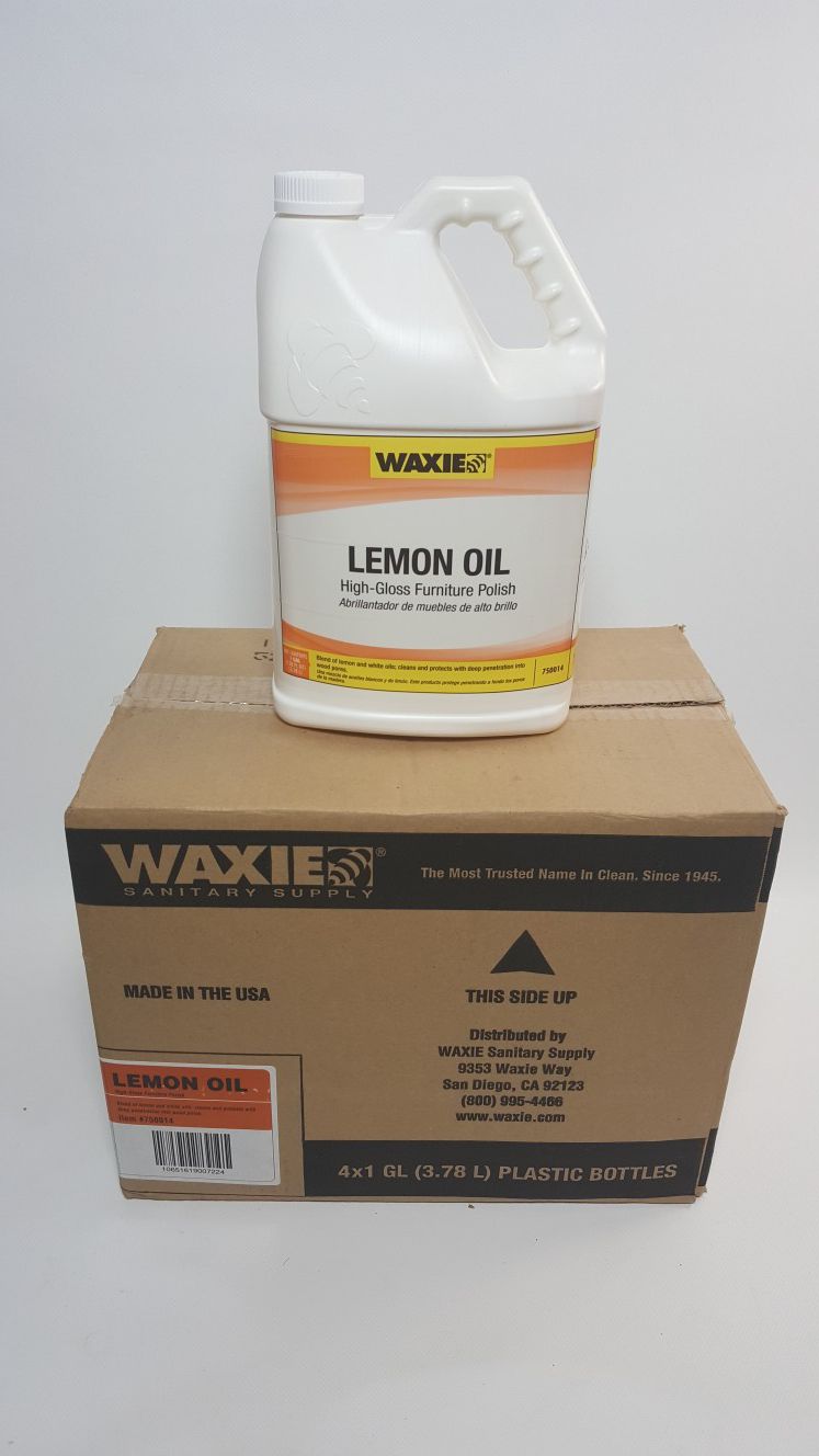 Waxie Lemon Oil Furniture Polish Case Of 4x1 Gallon #750014