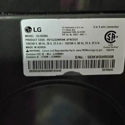 LG Washer And Dryer 