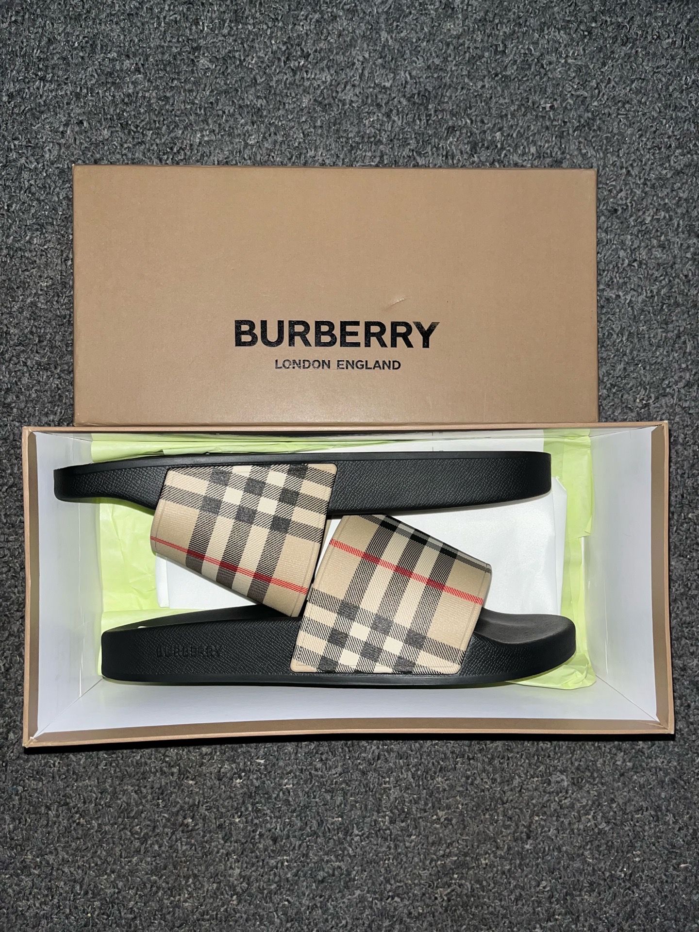 Burberry slides